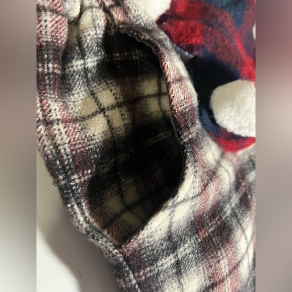 CRĒER - Vintage -Teddy Plaid Overall-Holiday - Picture 3 of 11